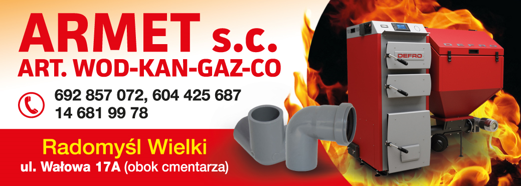 ARMET s.c. Radomyśl Wielki Art. WOD-KAN-GAZ-CO
