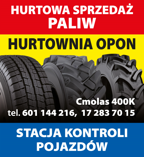 Artykuły Przemysłowe Serwis Ogumienia Cmolas Hurtowa Sprzedaż Paliw / Hurtownia Opon / SKP