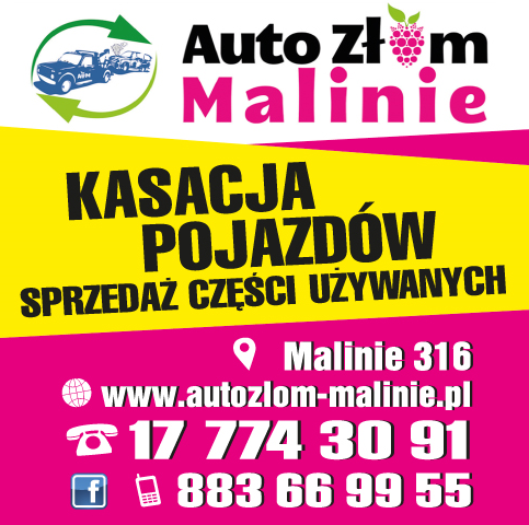 AUTO ZŁOM Malinie Kasacja Pojazdów / Sprzedaż Części Używanych