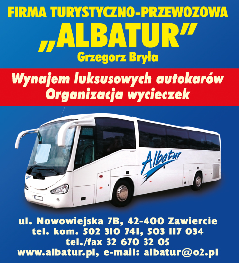 FIRMA TURYSTYCZNO-PRZEWOZOWA "ALBATUR" Grzegorz Bryła Zawiercie