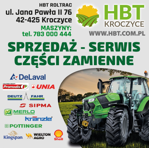HBT ROLTRAC Sp. z o.o. Sp. K. Kroczyce Maszyny Rolnicze / Sprzedaż - Serwis / Części Zamienne