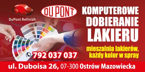 DU PONT Ostrów Mazowiecka Komputerowe Dobieranie Lakieru / Mieszalnia Lakierów