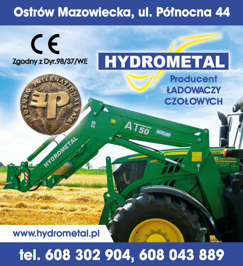 HYDROMETAL Ostrów Mazowiecka Producent Ładowaczy Czołowych