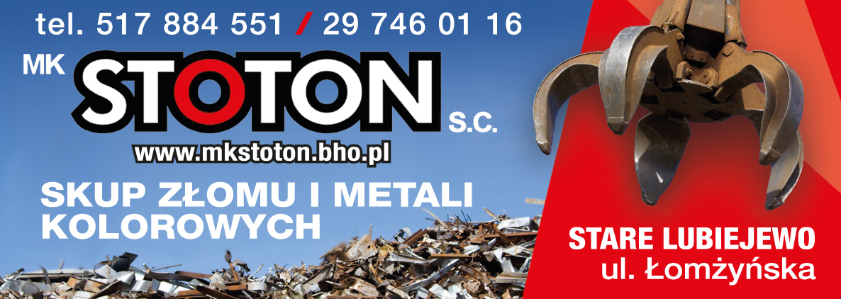 MK STOTON s.c. Stare Lubiejewo Skup Złomu i Metali Kolorowych