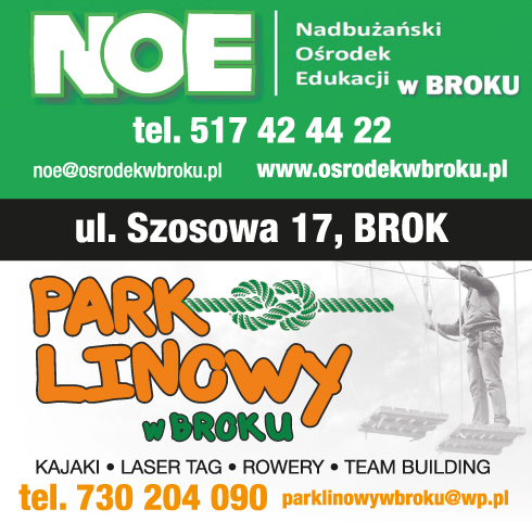 NOE Nadbużański Ośrodek Edukacji w Broku | Park Linowy w Broku