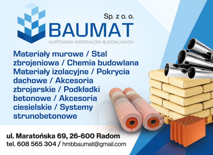 BAUMAT Sp. z o.o. Radom Hurtownia Materiałów Budowlanych