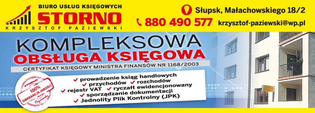 BIURO USŁUG KSIĘGOWYCH STORNO Krzysztof Paziewski Słupsk Kompleksowa Obsługa Księgowa
