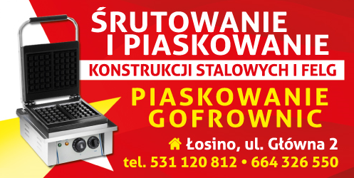 Zakład Produkcyjno-Usługowy Wyrobów Metalowych "MIRAF" Łosino Śrutowanie / Piaskowanie