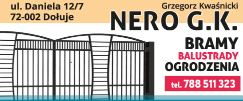 BRAMY, BALUSTRADY, OGRODZENIA NERO G.K Grzegorz Kwaśnicki Dołuje