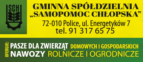 GMINNA SPÓŁDZIELNIA "SAMOPOMOC CHŁOPSKA" Police Pasze Dla Zwierząt Domowych i Gospodarskich / Nawozy