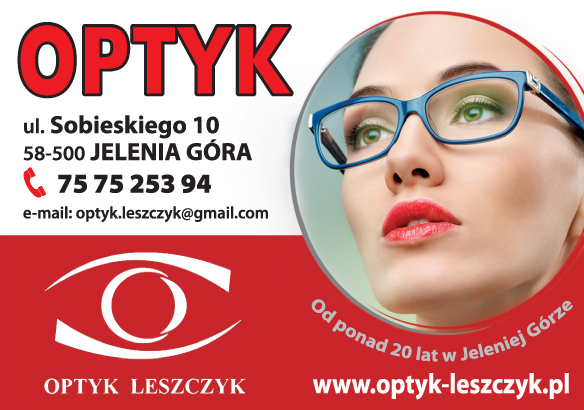 OPTYK LESZCZYK  W JELENIEJ GÓRZE oferuje od 20lat duży wybór opraw okularowych i fachowe doradztwo!