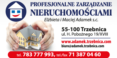 NIERUCHOMOŚCI ELŻBIETA I MACIEJ ADAMEK s.c Trzebnica Profesjonalne Zarządzanie Nieruchomościami 