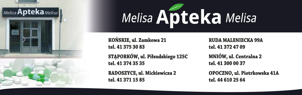 APTEKA MELISA Końskie / Stąporków / Radoszyce / Ruda Maleniecka / Mniów / Opoczno