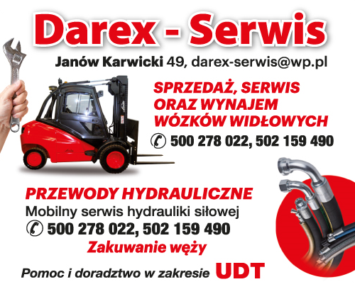 DAREX-SERWIS Janów Karwicki Przewody Hydrauliczne/ Mobilny Serwis Hydrauliki Siłowej/ Zakuwanie Węży