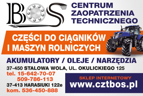 BOS Stalowa Wola Centrum Zaopatrzenia Technicznego Akumulatory / Oleje / Narzędzia