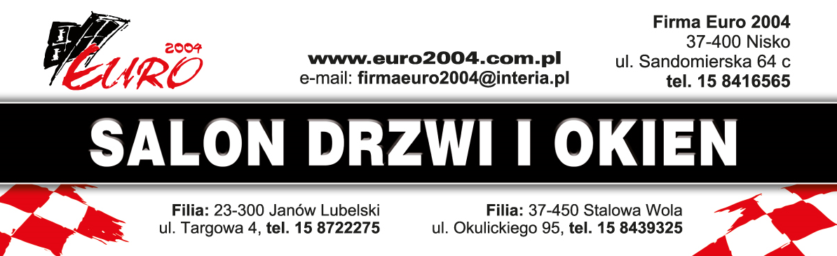 FIRMA EURO 2004 Nisko Okna / Rolety / Parapety / Bramy / Drzwi