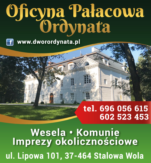 Oficyna Pałacowa Ordynata Stalowa Wola Wesela / Komunie / Imprezy Okolicznościowe