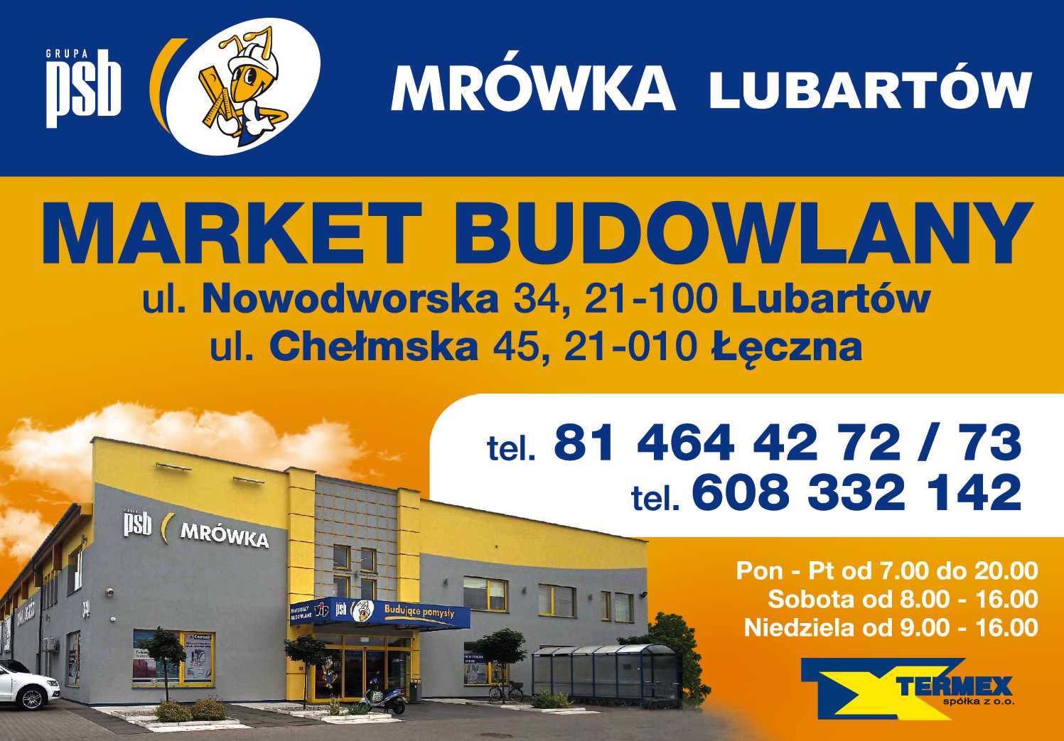 PSB MRÓWKA Lubartów Market Budowlany 