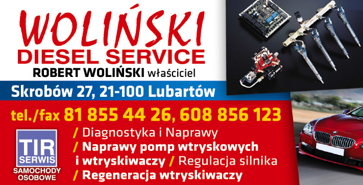 WOLIŃSKI DIESEL SERVICE Skrobów Diagnostyka i Naprawy / Naprawy Pomp Wtryskowych i Wtryskiwaczy 