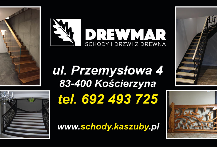 DREWMAR Kościerzyna Schody i Drzwi z Drewna