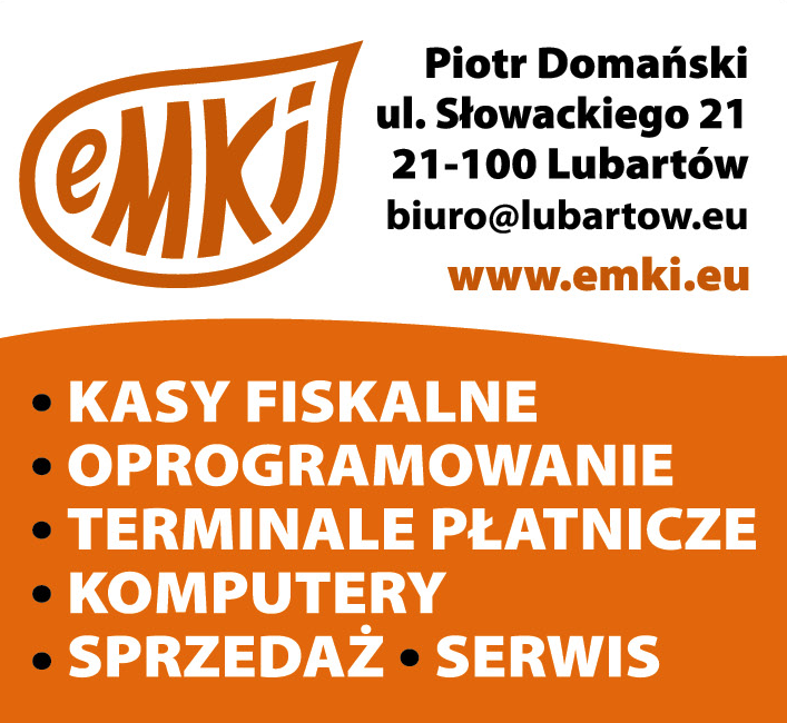 EMKI Piotr Domański Lubartów Kasy Fiskalne / Oprogramowanie / Terminale Płatnicze / Komputery 