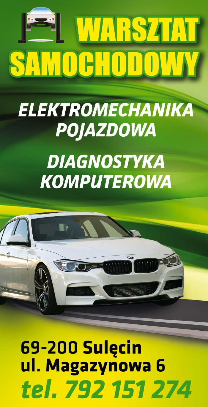 WARSZTAT SAMOCHODOWY Sulęcin Elektromechanika Pojazdowa / Diagnostyka Komputerowa 