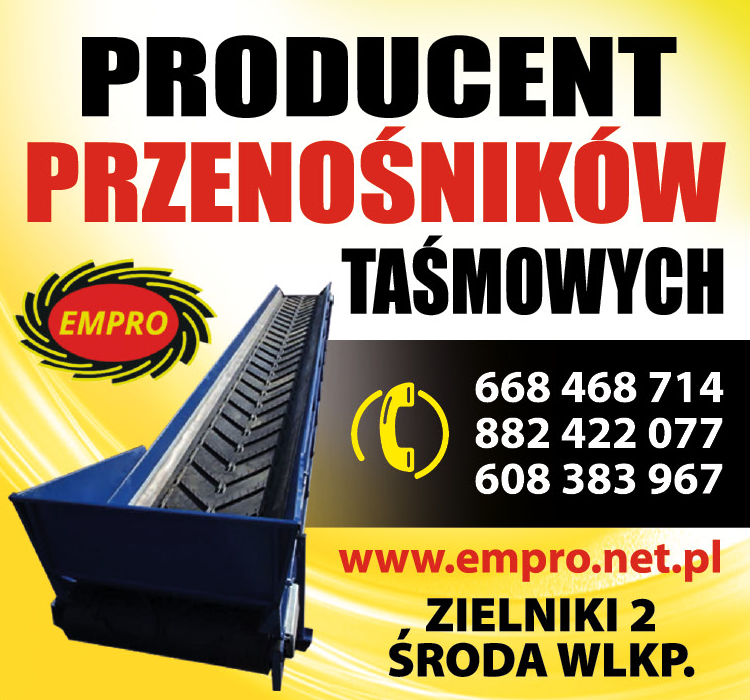 EMPRO Zielniki Producent Przenośników Taśmowych 
