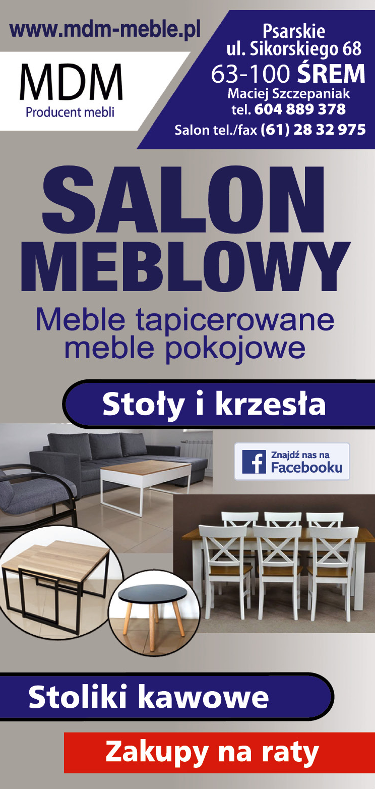 MDM Producent Mebli, Salon meblowy Śrem Meble Pokojowe / Kuchenne / Łazienkowe / Tapicerowane