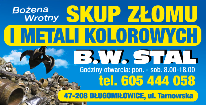 B.W. STAL Bożena Wrotny Długomiłowice Skup Złomu i Metali Kolorowych