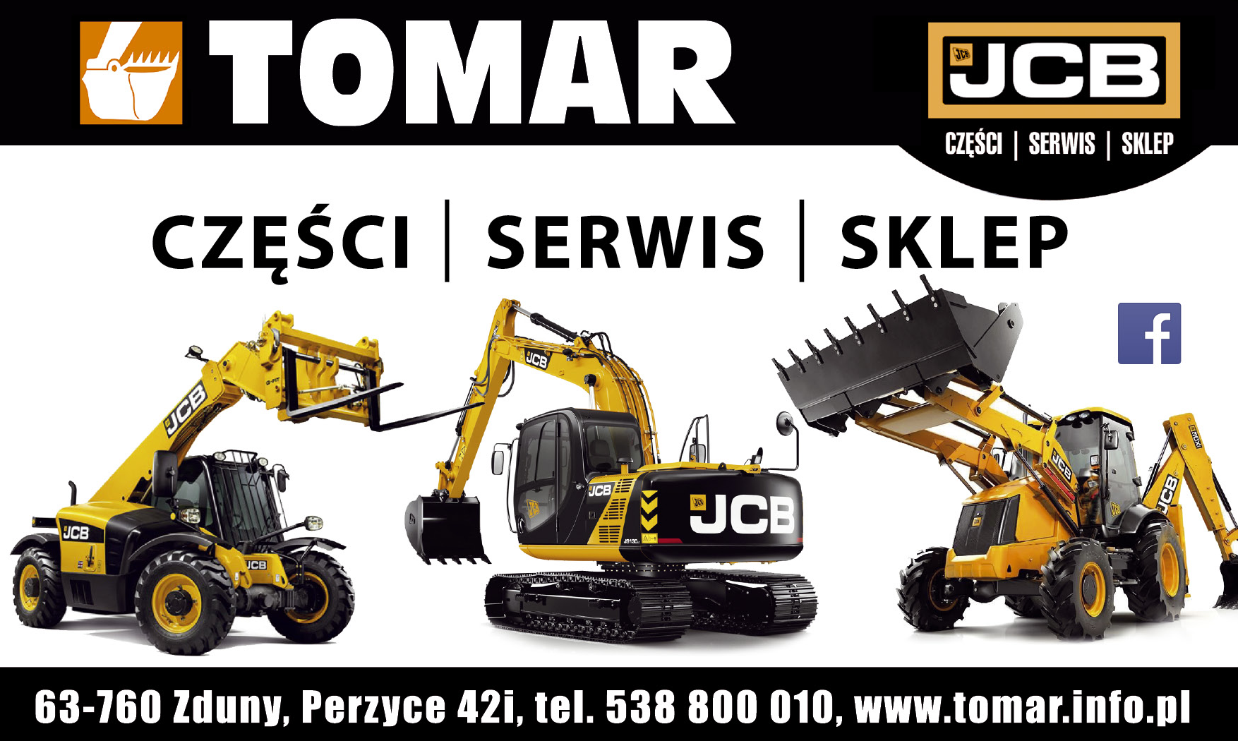 TOMAR Perzyce JCB Części / Serwis / Sklep 