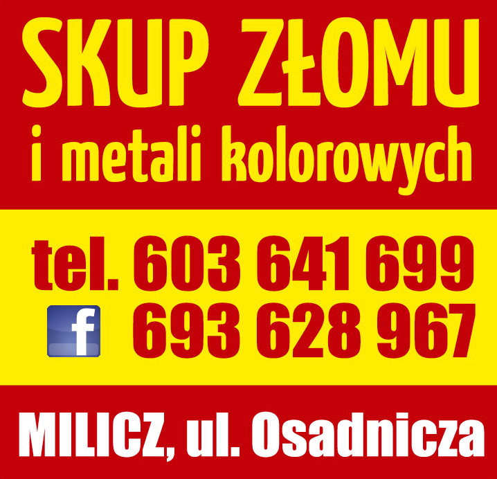 SKUP SUROWCÓW WTÓRNYCH "Adam Michalak" Milicz Skup Złomu i Metali Kolorowych