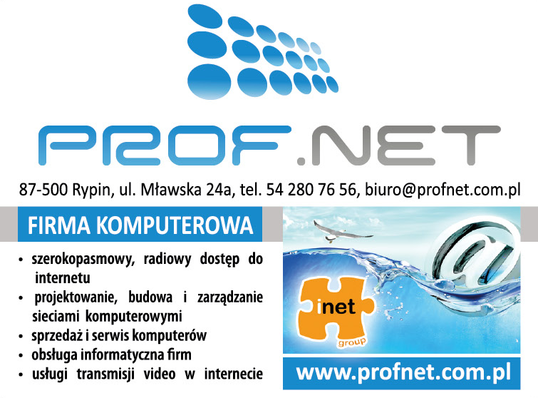 PROFNET Rypin Firma Komputerowa / Szerokopasmowy, Radiowy Dostęp Do Internetu 