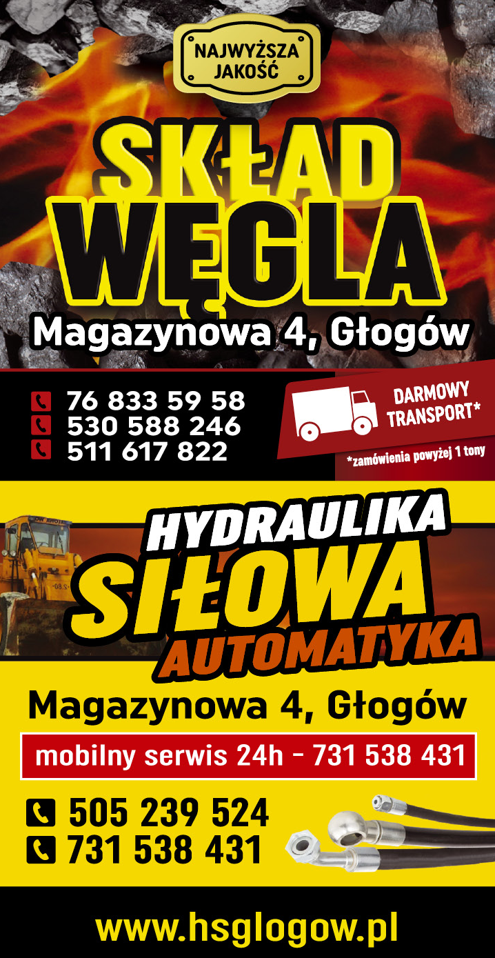 SKŁAD WĘGLA Najwyższa Jakość | HYDRAULIKA SIŁOWA- AUTOMATYKA Mobilny Serwis 24H Głogów