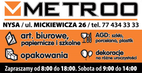 METRO- PLAST NYSA OPAKOWANIA, ART. BIUROWE