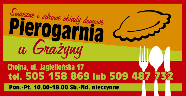 Pierogarnia u Grażyny Chojna Smaczne i Zdrowe Obiady Domowe