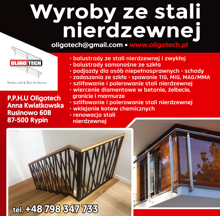 PPHU OLIGOTECH Rusinowo Wyroby Ze Stali Nierdzewnej 