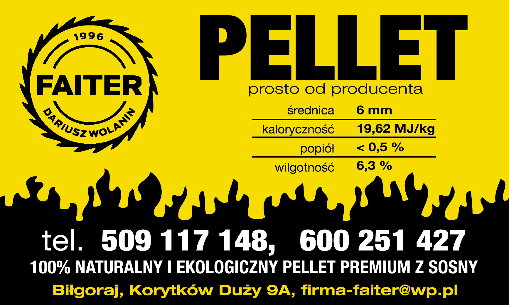 FAITER Dariusz Wolanin Korytków Duży Pellet Prosto Od Producenta 