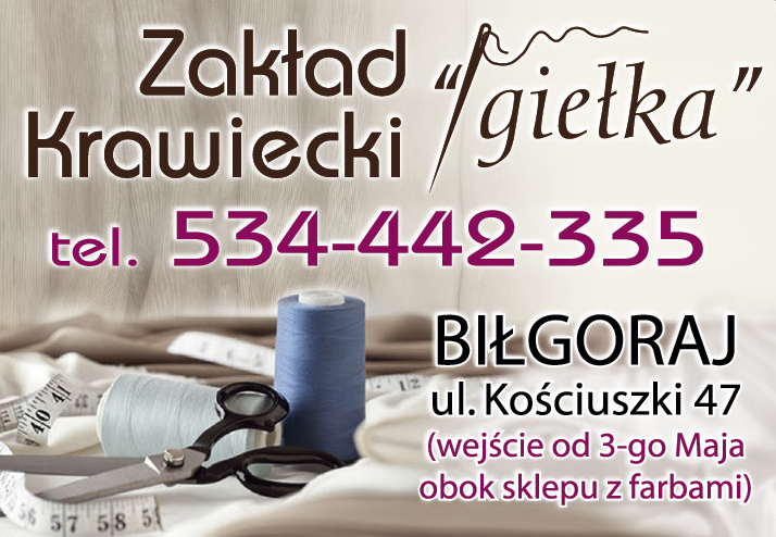 ZAKŁAD KRAWIECKI "IGIEŁKA" Biłgoraj 