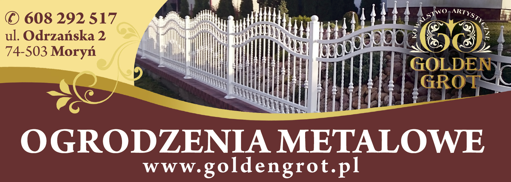 GOLDEN GROT Kowalstwo Artystyczne Moryń Ogrodzenia Metalowe