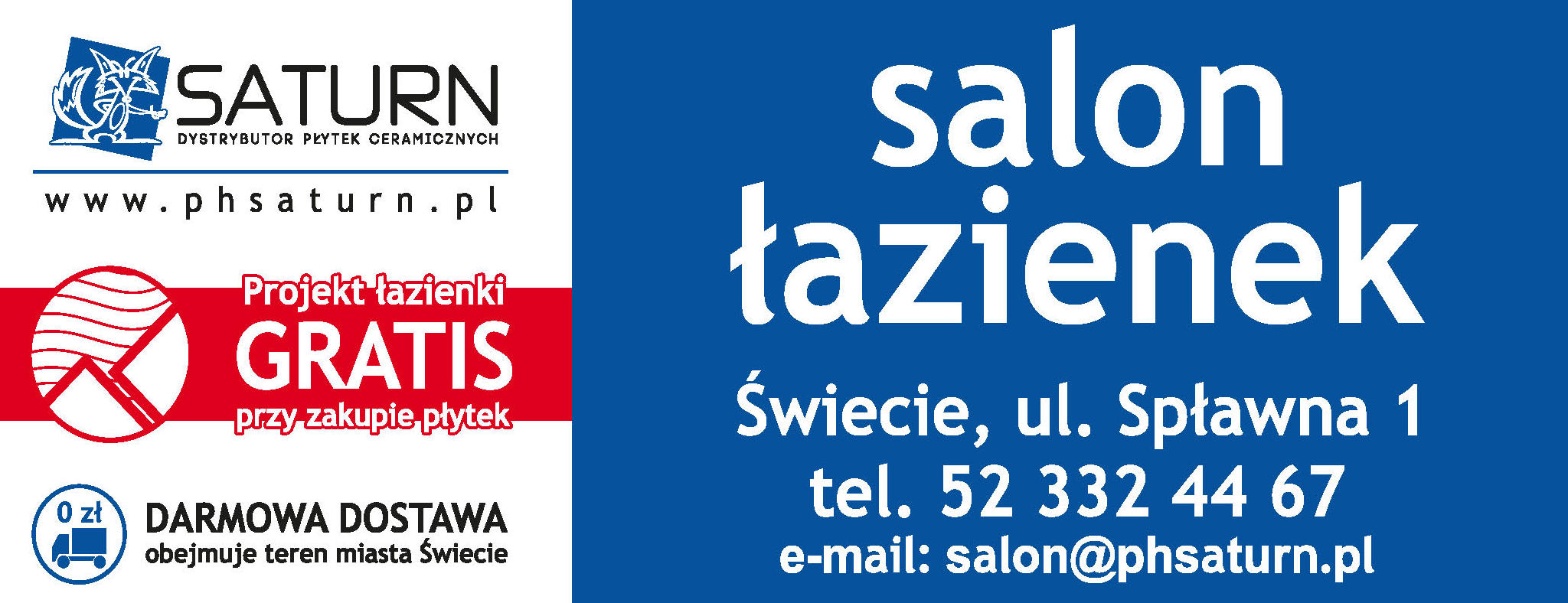 P.H. "SATURN" Dystrybutor Płytek Ceramicznych Świecie Salon Łazienek 
