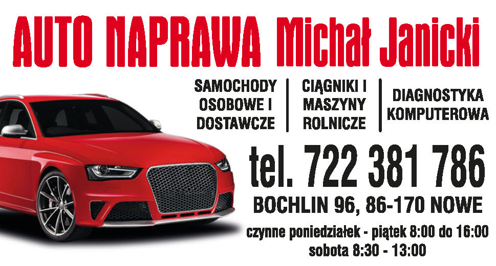 AUTO NAPRAWA Michał Janicki Bochlin Diagnostyka Komputerowa 