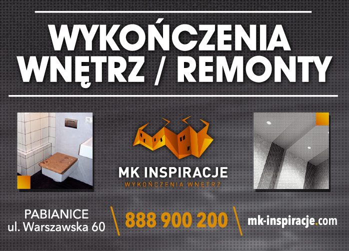 MK INSPIRACJE Pabianice Wykończenia Wnętrz / Remonty