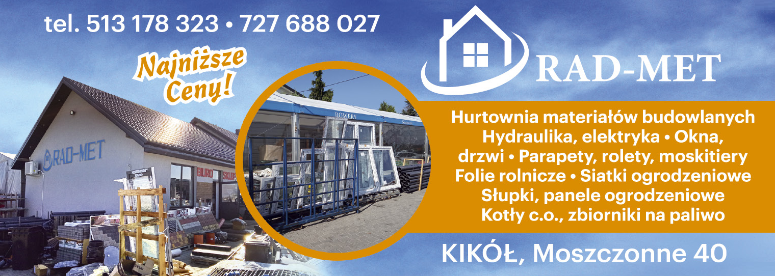 F.H.U. RAD - MET Moszczonne Hurtownia Materiałów Budowlanych 