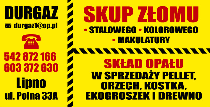 DURGAZ Lipno Skup Złomu / Skład Opału 