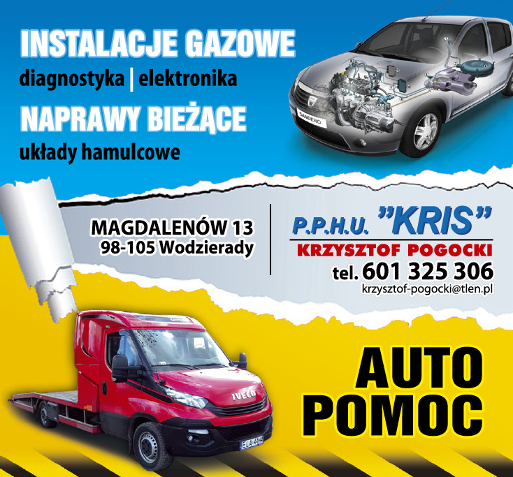 P.P.H.U. "KRIS" Krzysztof Pogocki Magdalenów Instalacje Gazowe / Naprawy Bieżące / Auto Pomoc