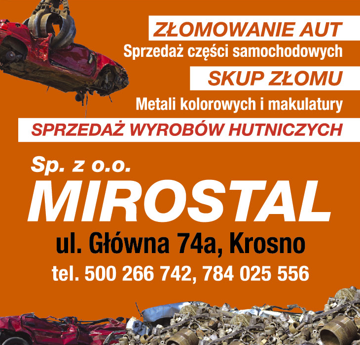 MIROSTAL Sp. z o.o. Krosno Złomowanie Aut / Sprzedaż Części Samochodowych / Skup Złomu 