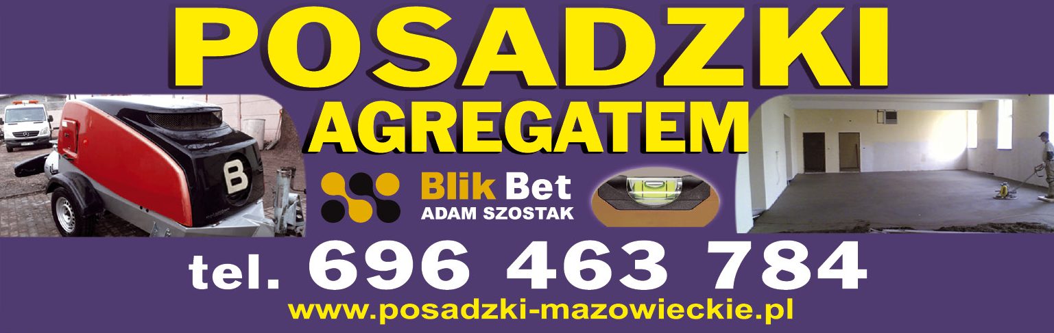 BLIK BET Adam Szostak Mińsk Mazowiecki Posadzki Agregatem