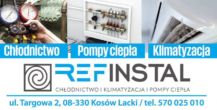 REFINSTAL Kosów Lacki Chłodnictwo / Pompy Ciepła / Klimatyzacja 