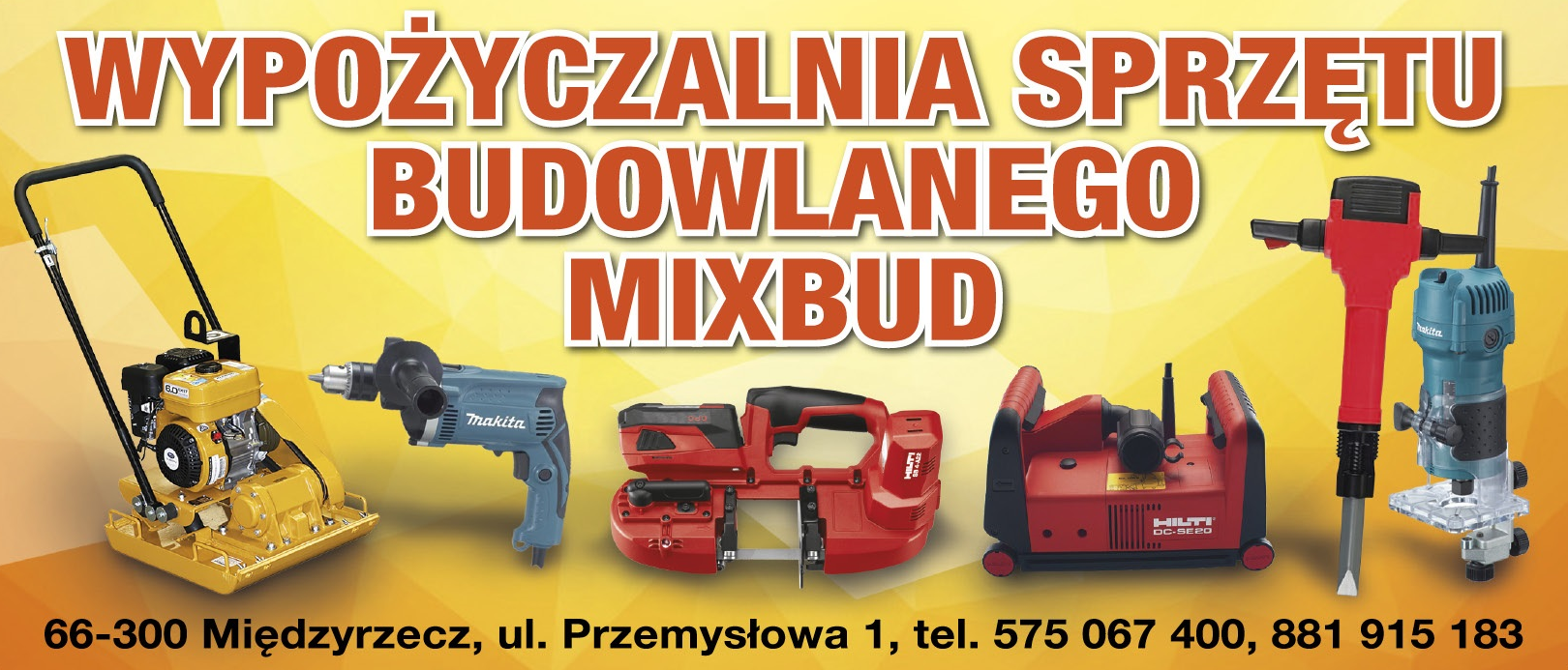MIXBUD Międzyrzecz Wypożyczalnia Sprzętu Budowlanego