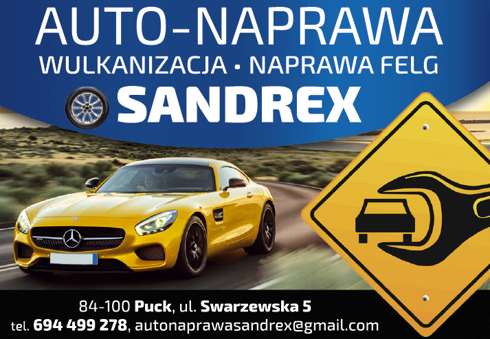 SANDREX Puck Auto-Naprawa / Wulkanizacja / Naprawa Felg